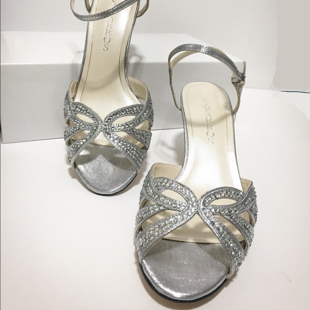 Caparros short heel prom shoes